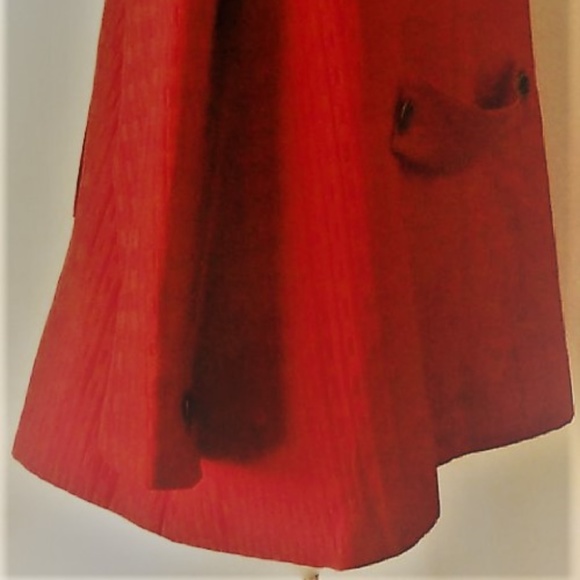 Plus Size Red Women's Jacket, Simonton Says - Picture 6 of 8